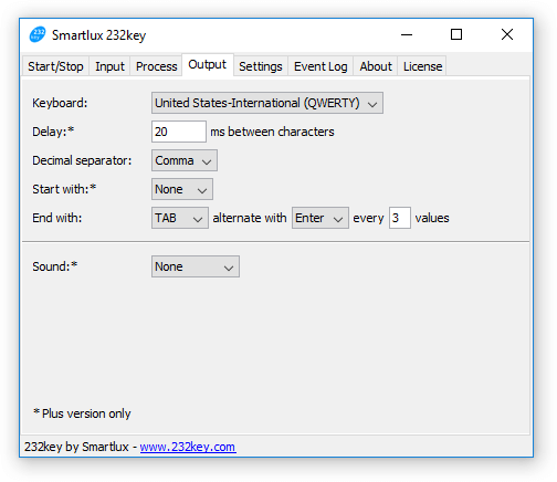 Alternate keys to be pressed after typing the value