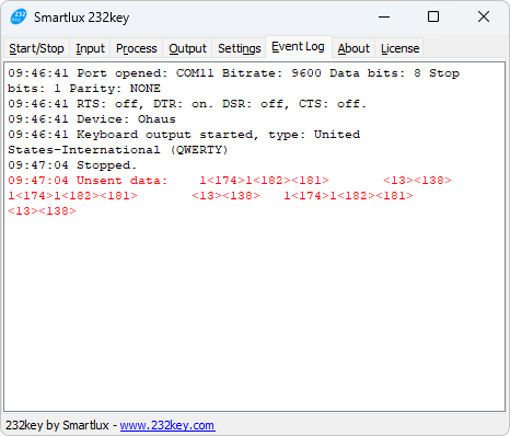 Wrong connection parameters